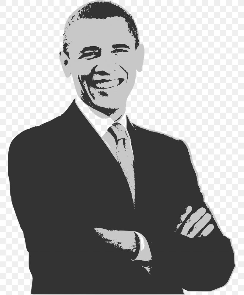 Barack Obama United States Clip Art Openclipart Vector Graphics, PNG, 768x993px, Barack Obama, Black And White, Communication, Drawing, Finger Download Free