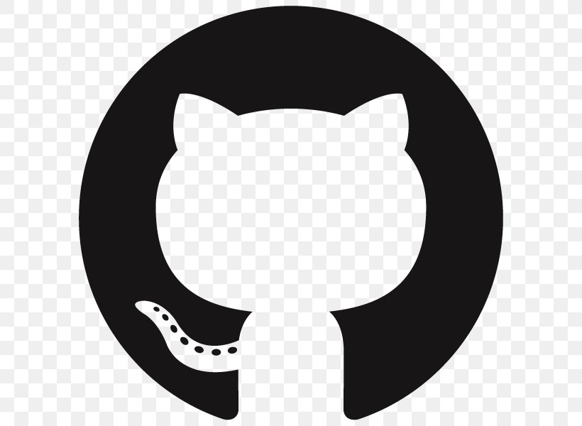 GitHub Logo Repository, PNG, 600x600px, Github, Black, Black And White, Carnivoran, Cat Download Free
