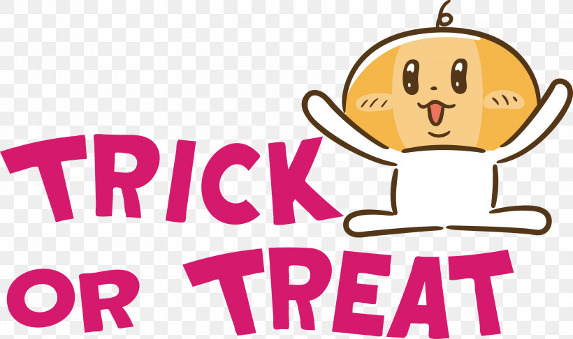 TRICK OR TREAT Halloween, PNG, 3000x1781px, Trick Or Treat, Behavior, Cartoon, Geometry, Halloween Download Free
