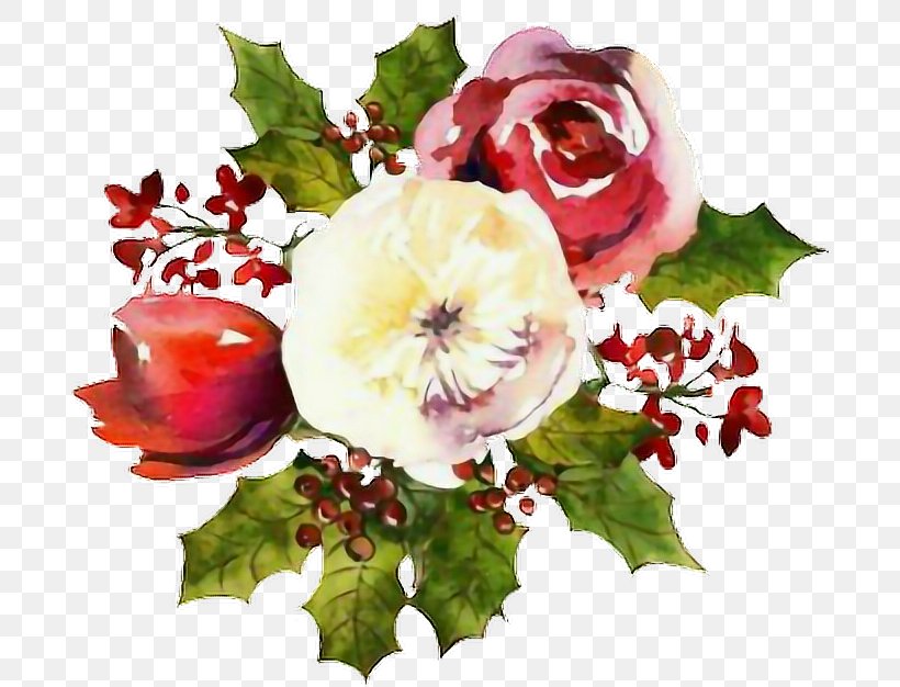 Bouquet Of Flowers Drawing, PNG, 690x626px, Watercolor Painting, Cartoon, Christmas Day, Cut Flowers, Drawing Download Free