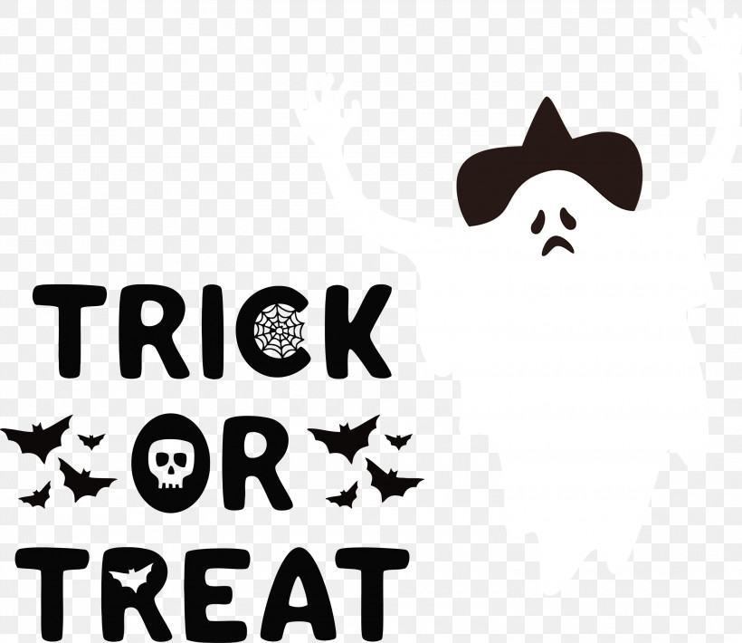Logo Cat Cat-like Text Line, PNG, 3000x2601px, Trick Or Treat, Cat, Catlike, Halloween, Line Download Free