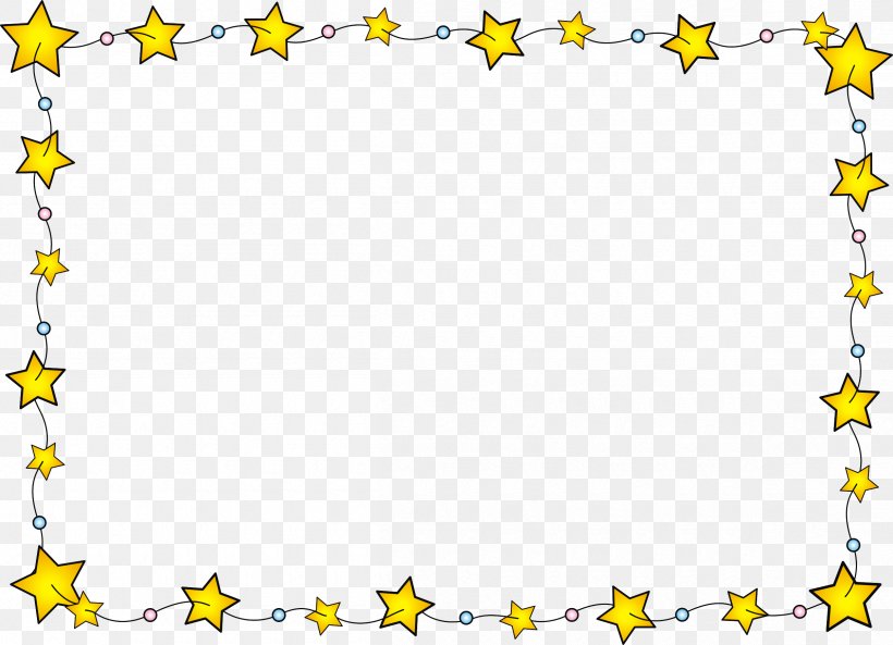Stars Border Vector, PNG, 2410x1745px, Yellow, Area, Cartoon, Drawing, Pattern Download Free