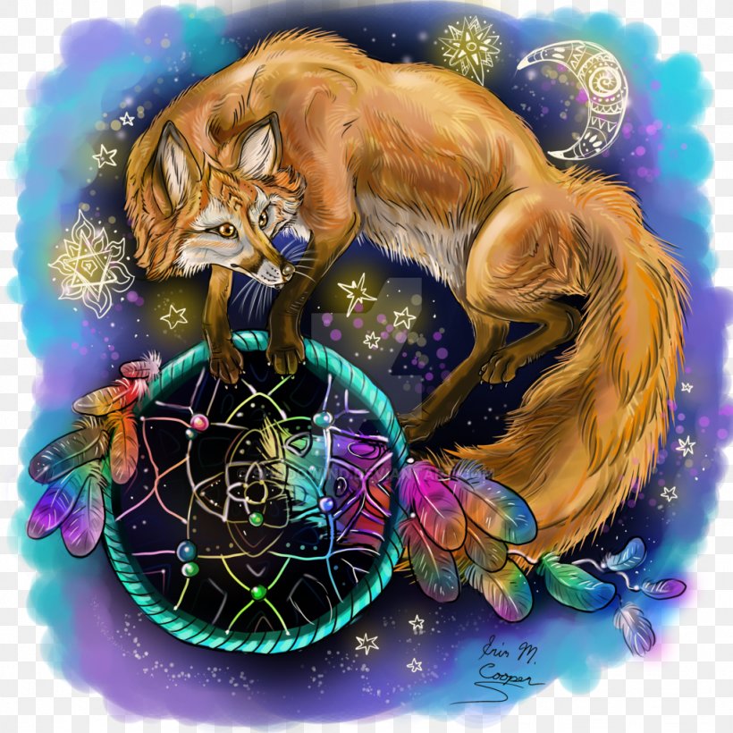 Art Dreamcatcher Drawing Fox Animal, PNG, 1024x1024px, Art, Animal, Carnivora, Carnivoran, Deviantart Download Free