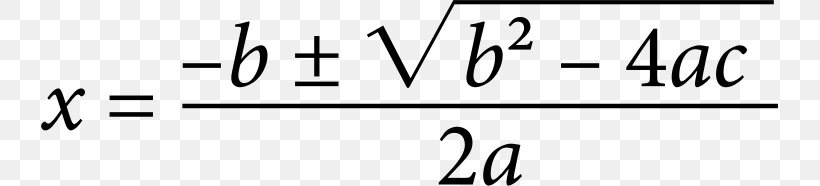 Quadratic Equation Quadratic Formula Quadratic Function, PNG, 737x186px, Quadratic Equation, Area, Black, Black And White, Brand Download Free