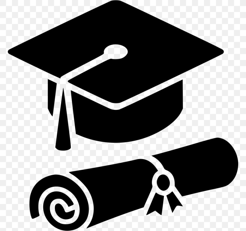 Vector Graphics Graduation Ceremony Clip Art Graduate University, PNG, 768x770px, Graduation Ceremony, Academic Degree, Artwork, Black, Black And White Download Free