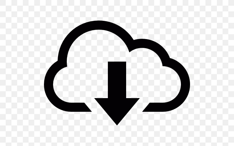 Cloud Computing Cloud Storage Download, PNG, 512x512px, Cloud Computing, Area, Black And White, Brand, Cloud Storage Download Free
