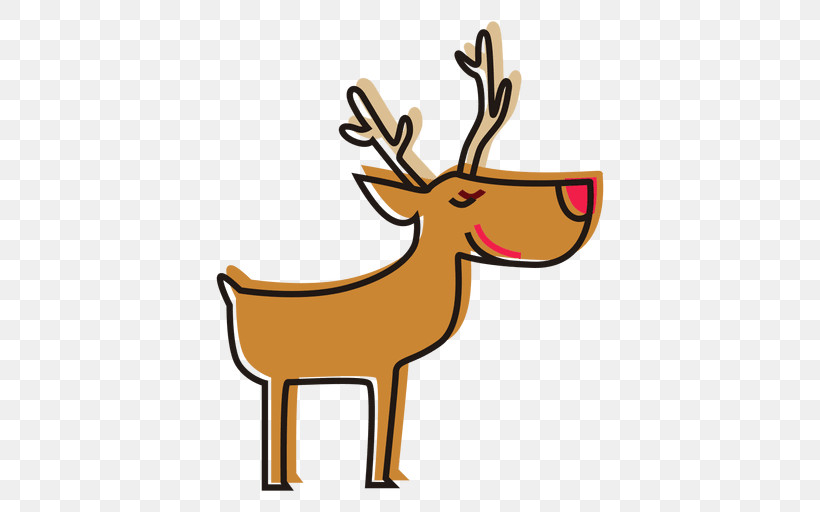 Reindeer, PNG, 512x512px, Reindeer, Antler, Deer, Elk, Fawn Download Free