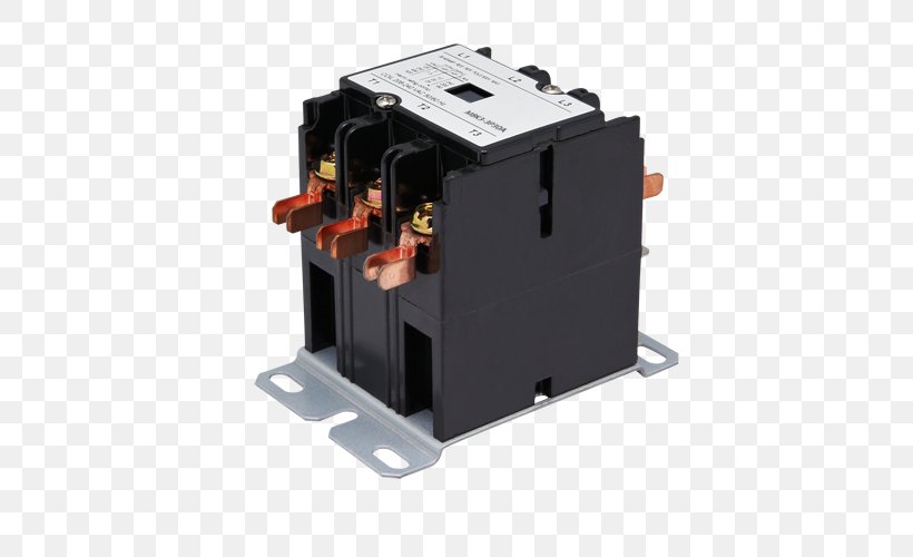 Circuit Breaker Jamshedpur Refrigeration Air Conditioning Contactor, PNG, 500x500px, Circuit Breaker, Air Conditioning, Circuit Component, Condenser, Contactor Download Free