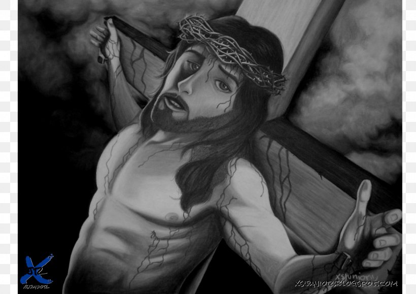Drawing Paper Pastel Pencil Portrait, PNG, 1600x1131px, Drawing, Artwork, Black And White, Character, Crucifixion Download Free