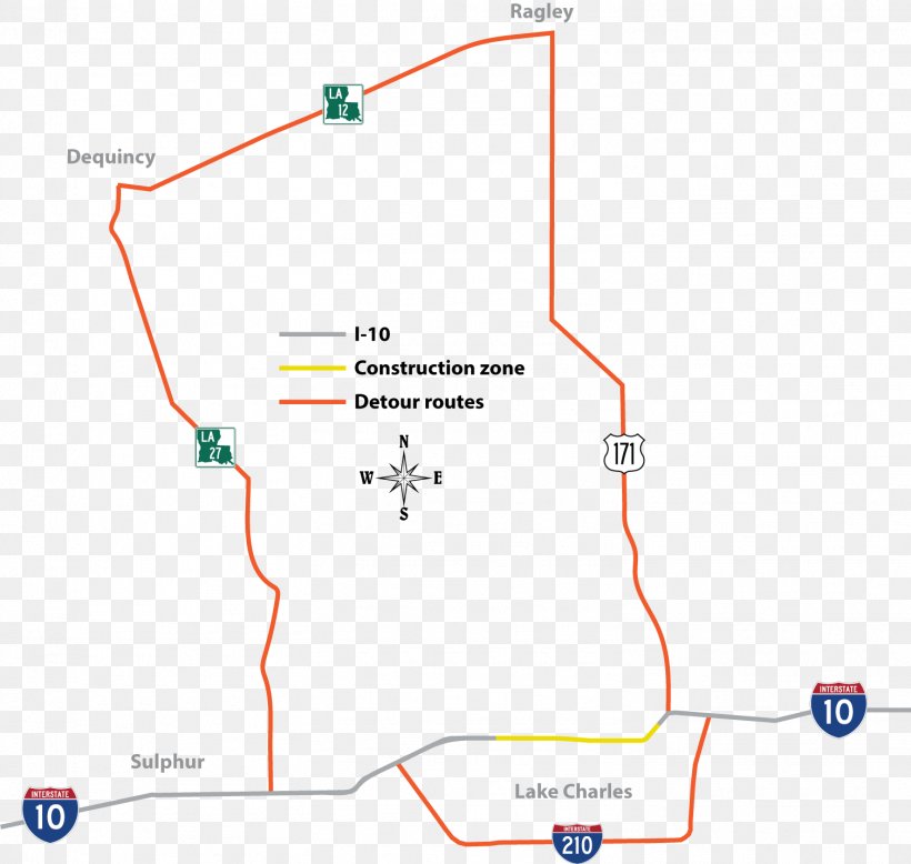 Louisiana Department Of Transportation And Development Lake Charles Map Baton Rouge Interstate 10, PNG, 1507x1430px, Lake Charles, Architectural Engineering, Area, Baton Rouge, City Download Free