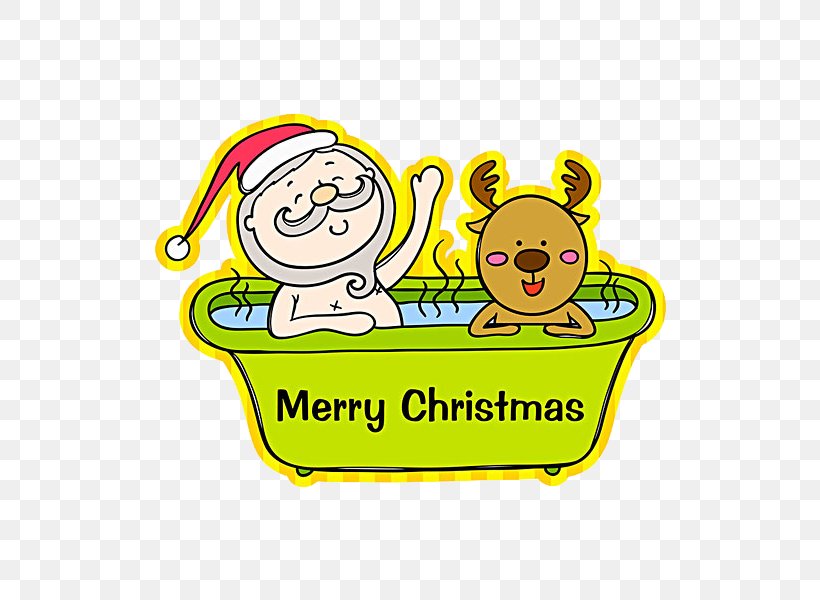 Rudolph Towel Santa Claus Clip Art, PNG, 600x600px, Rudolph, Area, Art, Bathing, Baths Download Free