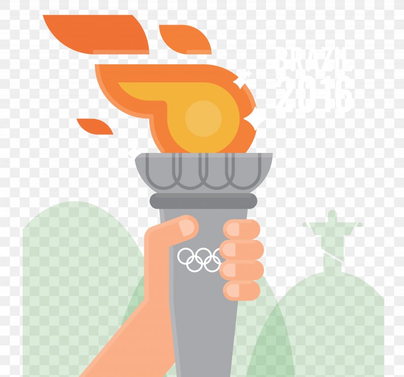 2016 Summer Olympics Torch Template, PNG, 3725x3471px, Torch, Cartoon, Finger, Hand, Olympic Flame Download Free