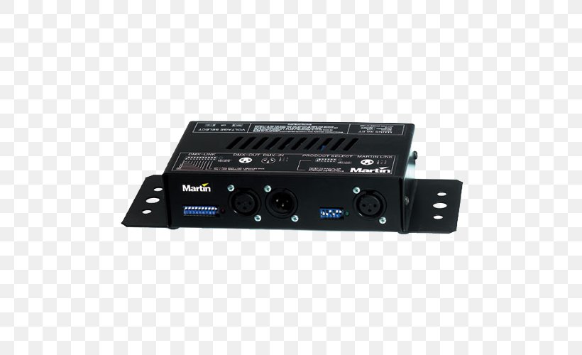 DMX512 Interface Electronics DMX Protocol Converter Martin Professional, PNG, 500x500px, Interface, Audio, Audio Crossover, Audio Equipment, Audio Receiver Download Free