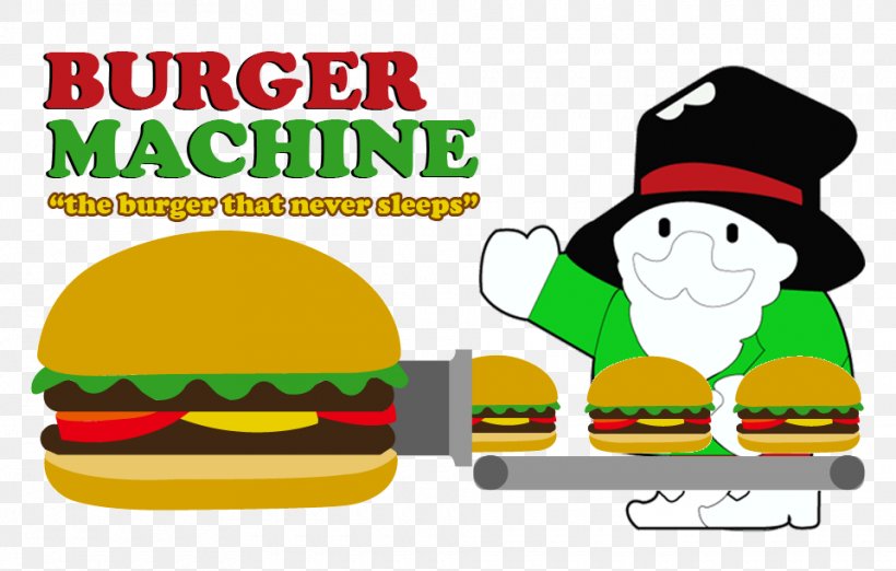 Hamburger Logo Machine Clip Art, PNG, 960x612px, Hamburger, Area, Art, Artwork, Brand Download Free