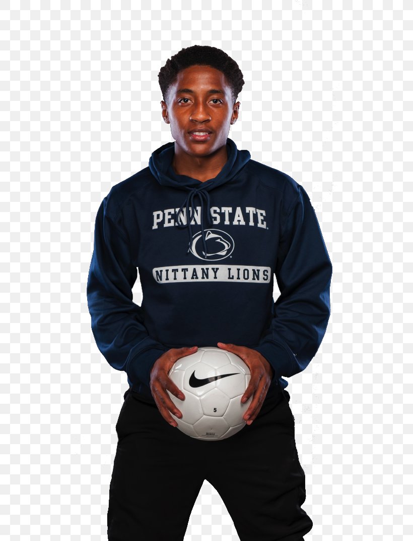 Hoodie Pennsylvania State University T-shirt Penn State Nittany Lions Football Shoulder, PNG, 526x1072px, Hoodie, Ball, Cool, Headgear, Hood Download Free