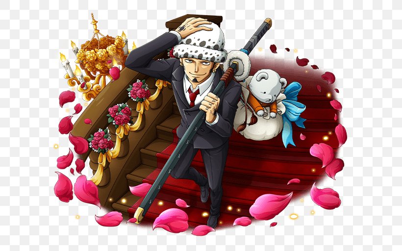 Trafalgar D. Water Law Monkey D. Luffy One Piece Treasure Cruise Jewelry Bonney, PNG, 640x512px, Watercolor, Cartoon, Flower, Frame, Heart Download Free