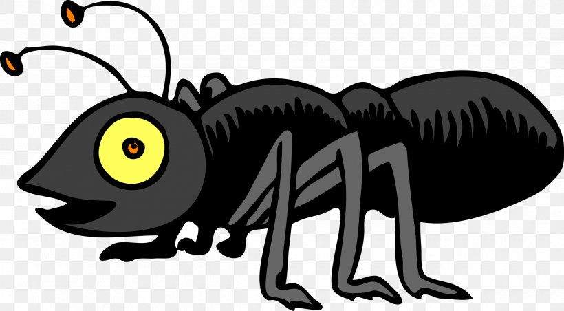 Ant Clip Art, PNG, 2400x1325px, Ant, Artwork, Black And White, Black Garden Ant, Carnivoran Download Free