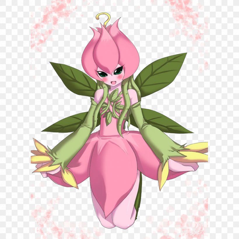 Digimon Fairy Flower Petal Cartoon, PNG, 886x886px, Watercolor, Cartoon, Flower, Frame, Heart Download Free
