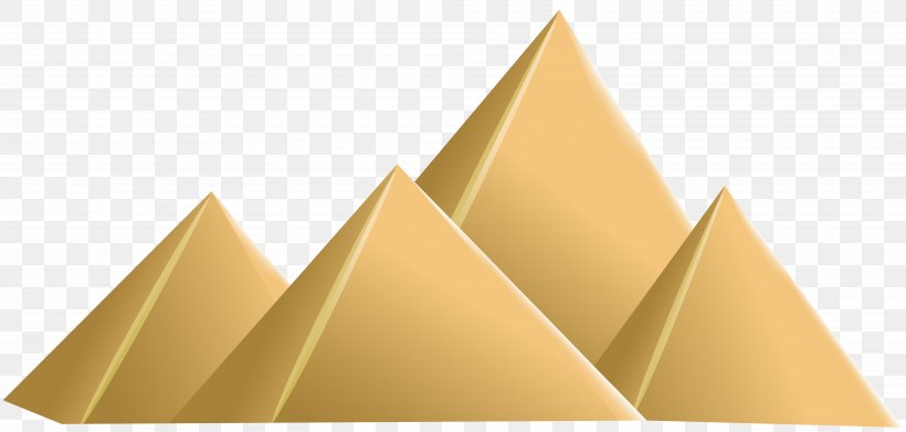 Egyptian Pyramids Great Pyramid Of Giza Clip Art, PNG, 8000x3823px ...