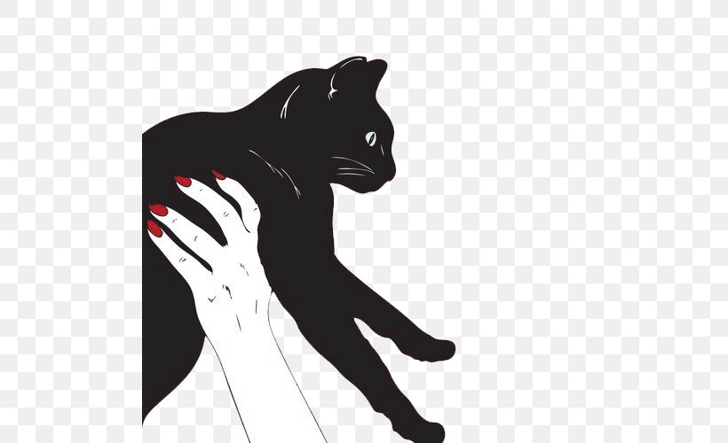Black Cat Meow Cat Behavior, PNG, 500x500px, Cat, Aesthetics, Art, Big Cats, Black Download Free