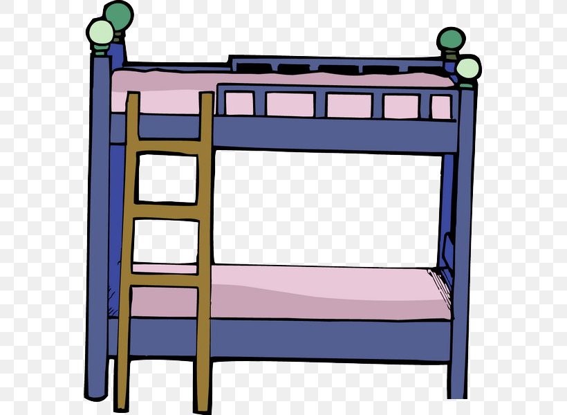 Bunk Bed Cartoon Table, PNG, 577x600px, Bunk Bed, Bed, Bed Frame, Bedroom, Cartoon Download Free
