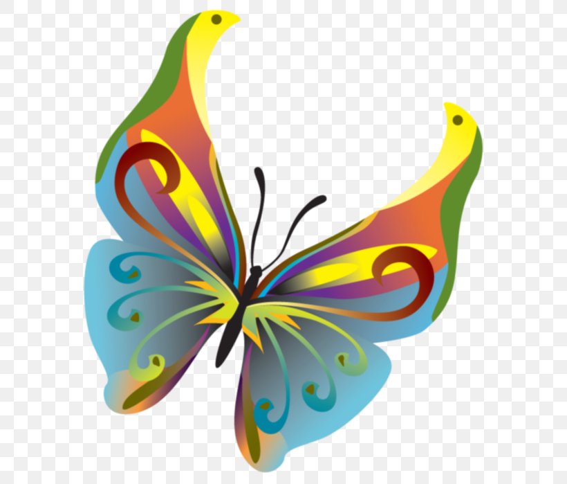 Butterfly Clip Art, PNG, 646x699px, Butterfly, Arthropod, Brush Footed Butterfly, Butterflies And Moths, Flower Download Free