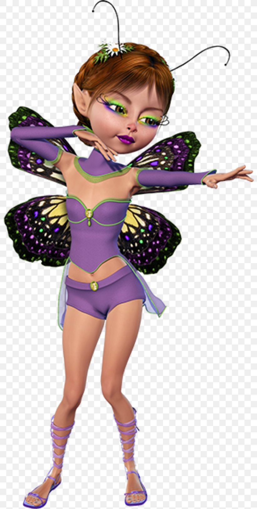 Fairy Brown Hair Purple Costume, PNG, 800x1625px, Fairy, Brown, Brown Hair, Costume, Fictional Character Download Free