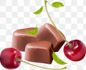 Cherry - Hot Chocolate Chocolate Bar Chocolate Cake Praline PNG