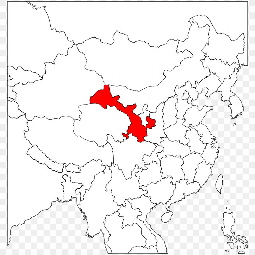 Lanzhou Gannan Tibetan Autonomous Prefecture Northwest China Blank Map, PNG, 1200x1200px, Lanzhou, Area, Black And White, Blank Map, China Download Free