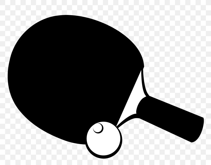 Ping Pong Paddles & Sets Tennis Clip Art, PNG, 800x640px, Ping Pong, Ball, Billiard Tables, Black, Black And White Download Free