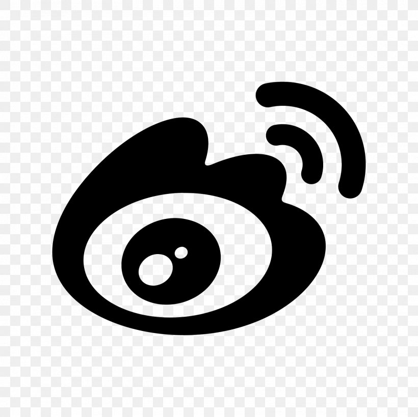 Sina Weibo Sina Corp, PNG, 1600x1600px, Sina Weibo, Black, Black And White, Facebook, Icon Design Download Free