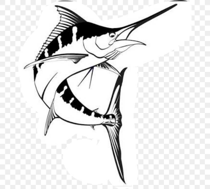 Atlantic Blue Marlin Drawing Billfish Marlin Fishing, PNG, 677x736px, Marlin, Atlantic Blue Marlin, Billfish, Black Marlin, Bonyfish Download Free