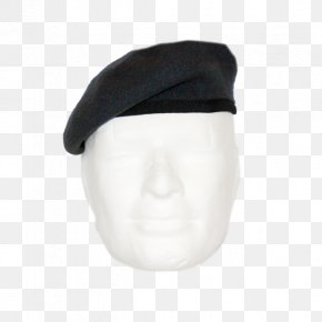 Hat - Black Beret Hat Crystal Birch PNG