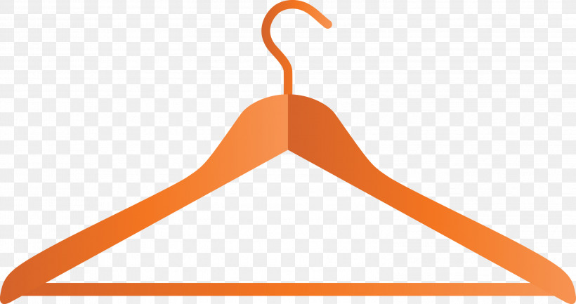 Orange, PNG, 2999x1585px, Clothes Hanger, Line, Orange, Triangle Download Free