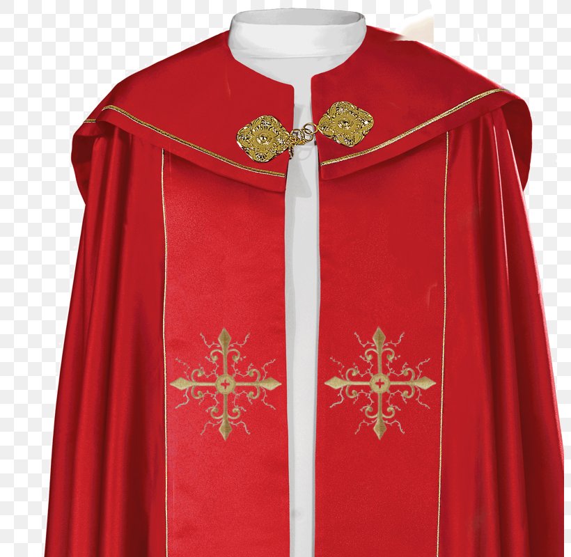 Cope Cape Vestment Liturgy Red, PNG, 800x800px, Cope, Cape, Chasuble, Collar, Color Download Free