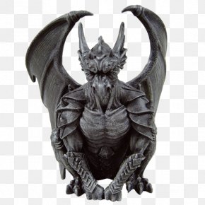 Gargoyle - Gargoyle Statue Sculpture The Thinker Gothic Art PNG