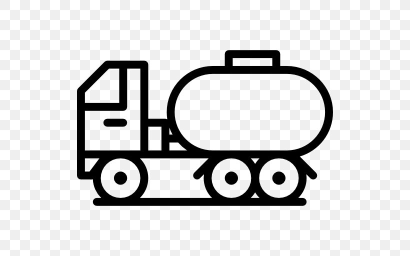 Tank Truck Clip Art, PNG, 512x512px, Truck, Area, Black, Black And White, Brand Download Free
