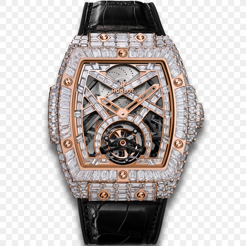 Jewellery Hublot Counterfeit Watch Tourbillon, PNG, 1000x1000px, Jewellery, Bling Bling, Brand, Brown, Counterfeit Watch Download Free