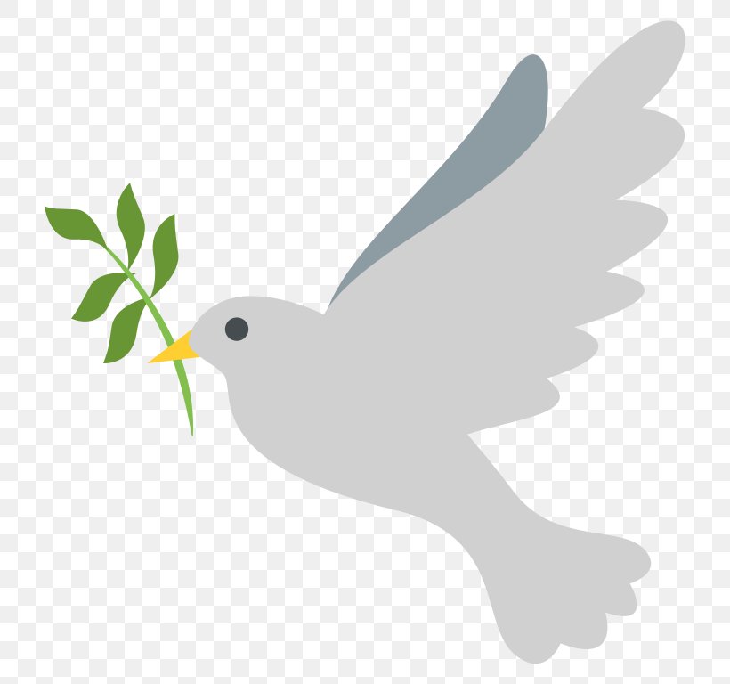 Emoji Peace Doves As Symbols Columbidae Bird, PNG, 768x768px, Emoji, Beak, Bird, Bluza, Branch Download Free