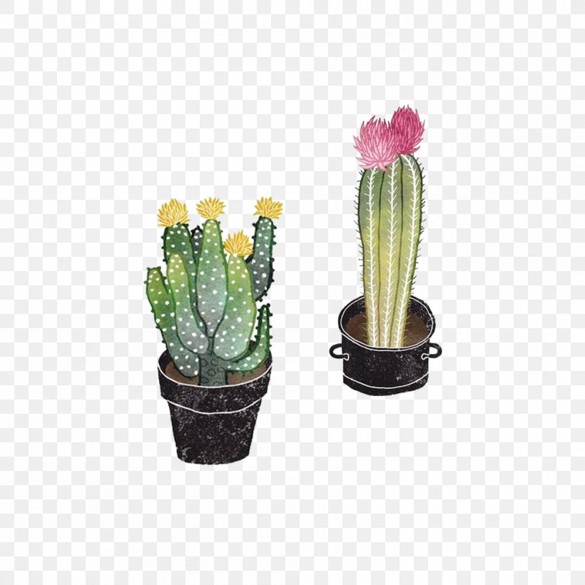 Opuntioideae Succulent Plant Drawing Illustration, PNG, 1000x1000px, Opuntioideae, Art, Cactaceae, Cactus, Caryophyllales Download Free