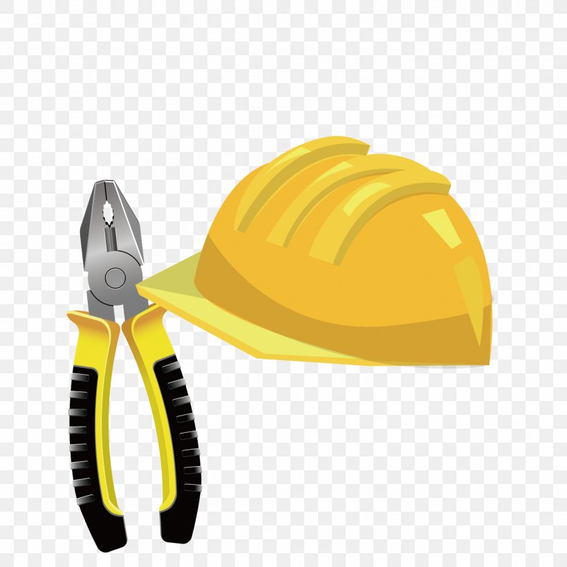 Tool Yellow Pliers Download, PNG, 1500x1500px, Tool, Computer Hardware, Hard Hat, Hat, Headgear Download Free