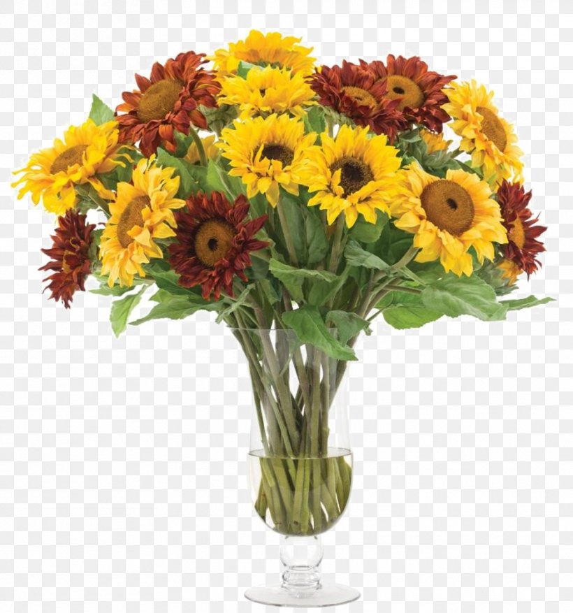 Common Sunflower Floral Design Flower Bouquet Glass, PNG, 935x1000px, Common Sunflower, Artificial Flower, Bottle, Chrysanths, Cut Flowers Download Free