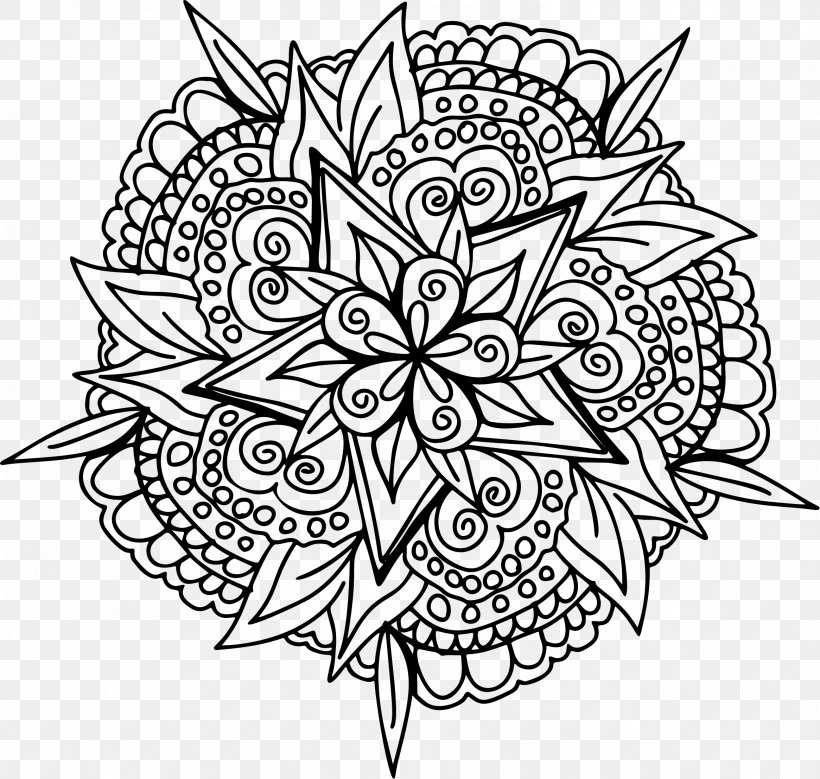 Mandala Coloring Book Meditation Drawing, PNG, 2331x2215px, Mandala, Adult, Area, Artwork, Black And White Download Free