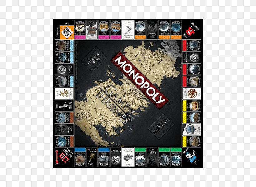 Monopoly World Of A Song Of Ice And Fire Board Game A Game Of Thrones, PNG, 600x600px, Monopoly, Board Game, Brand, Game, Game Of Thrones Download Free