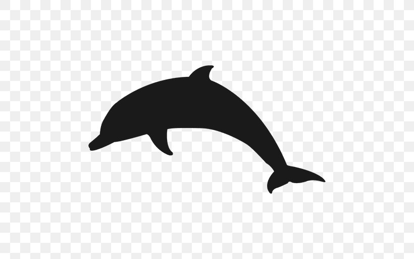 Bottlenose Dolphin Clip Art, PNG, 512x512px, Dolphin, Autocad Dxf, Black, Black And White, Bottlenose Dolphin Download Free