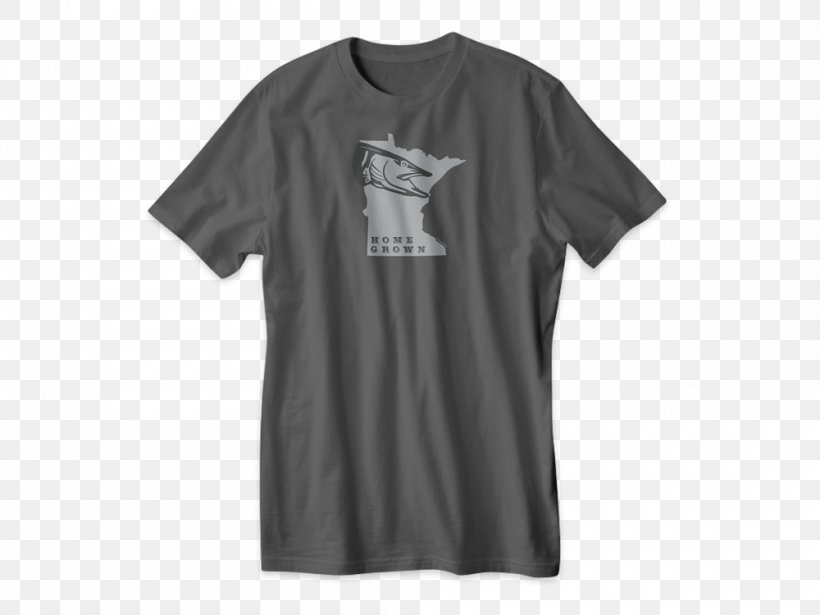 T-shirt Muskellunge Fishing Deer, PNG, 1000x750px, Tshirt, Active Shirt, Black, Brand, Clothing Download Free