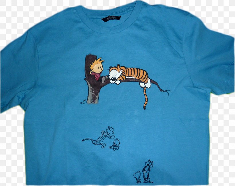 T-shirt Sleeve Calvin And Hobbes Clothing, PNG, 988x784px, Tshirt, Art, Belt, Blue, Boot Download Free