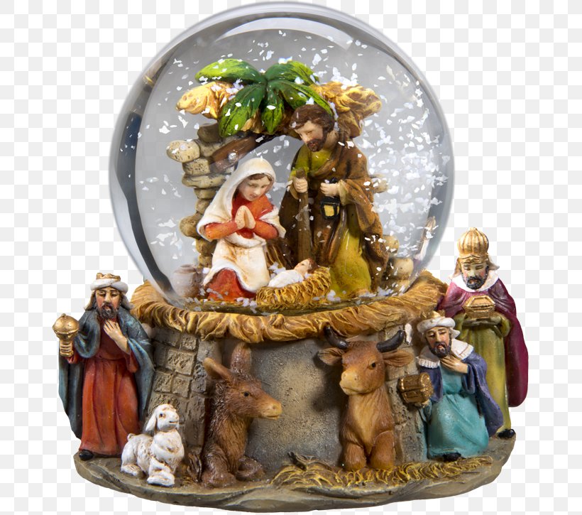 Bethlehem Nativity Scene Snow Globes Christmas Ornament, PNG, 675x725px, Bethlehem, Christmas, Christmas Ornament, Color, Figurine Download Free