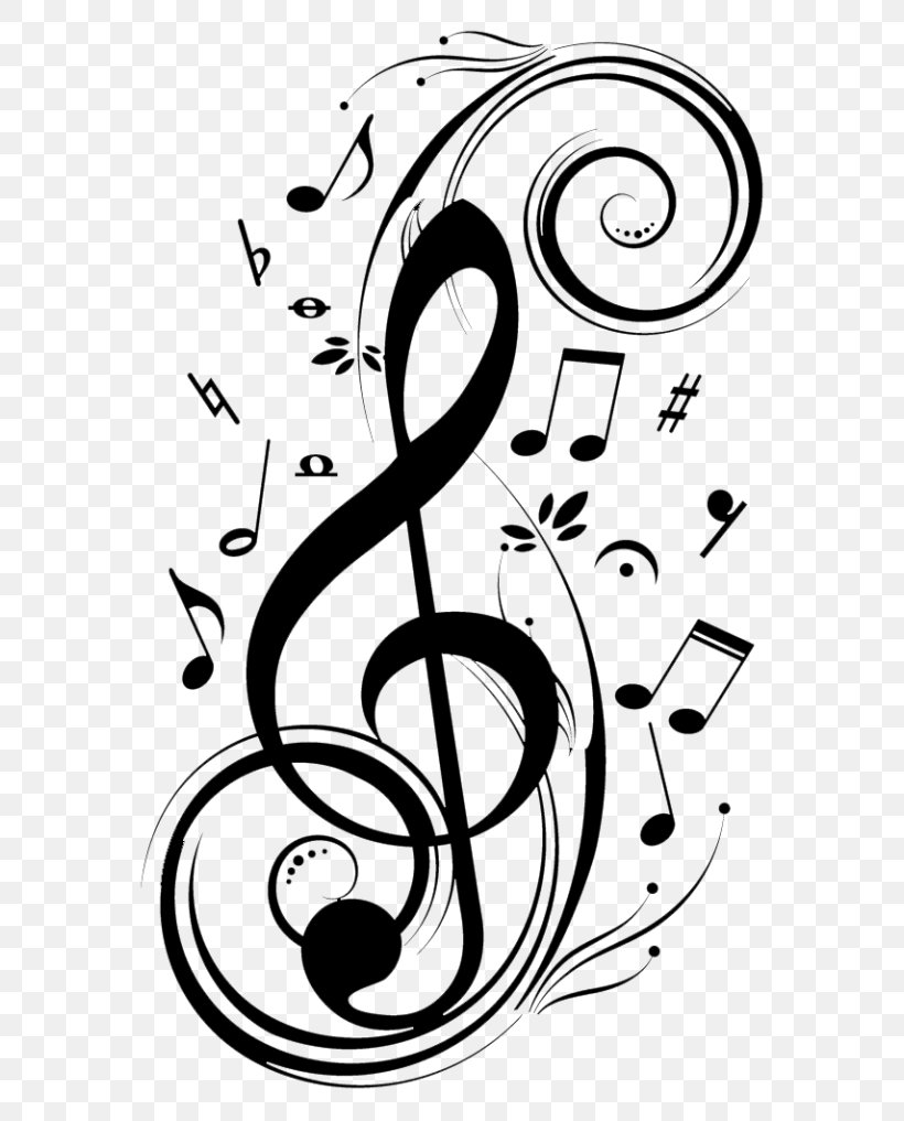 Musical Note Vector Graphics Wall Decal Musical Theatre, PNG, 768x1017px, Musical Note, Blackandwhite, Clef, Coloring Book, Drawing Download Free