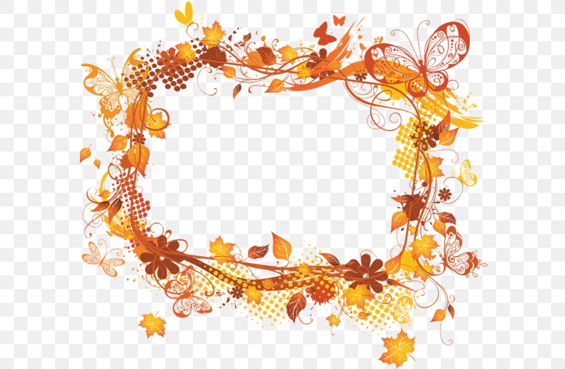 Picture Frames Autumn Desktop Wallpaper Clip Art, PNG, 600x536px, Picture Frames, Autumn, Autumn Leaf Color, Decorative Arts, Flower Download Free